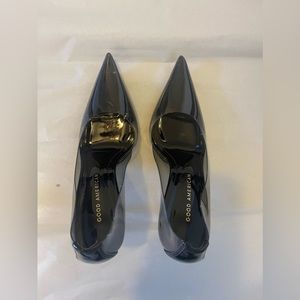Good American Black “See Through” Stilettos - Size 7 1/2 - Used - Good Condition